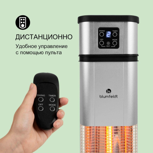 Инфракрасный электрический обогреватель Heat Guru Plus L Silver, 2 кВт