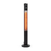 Инфракрасный электрический обогреватель Blumfeldt Heat Guru Plus L черный, 2 кВт