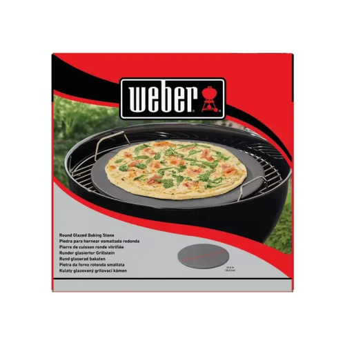 Круглый глазированный камень для пиццы Weber 36 см