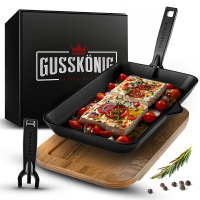 Чугунная сковорода с деревянной подставкой Gusskoenig, 32/19 см 170714