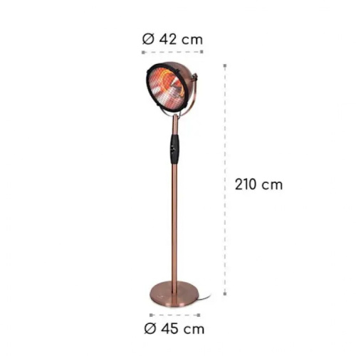 Инфракрасный электрический обогреватель Blumfeldt Heatspot, 2.1 кВт 10033105