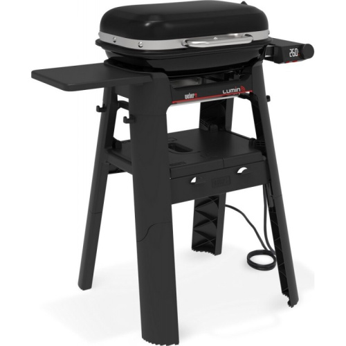 Электрический гриль Weber Lumin Smart Compact с подставкою, черный 1500679