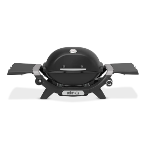 Портативный газовый гриль Weber Q1200N с боковыми столиками, черный 1501070
