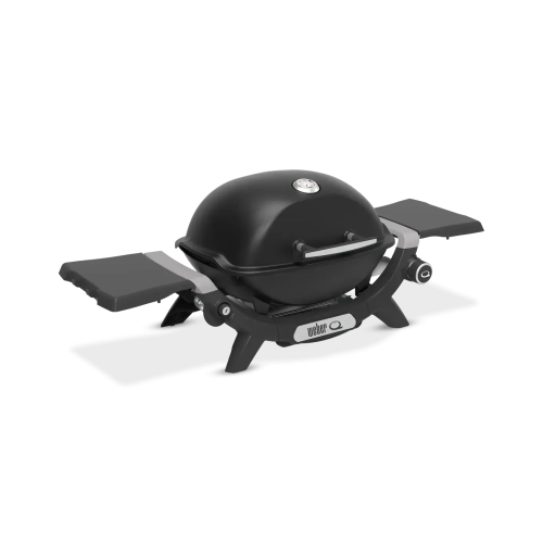 Портативный газовый гриль Weber Q1200N с боковыми столиками, черный 1501070