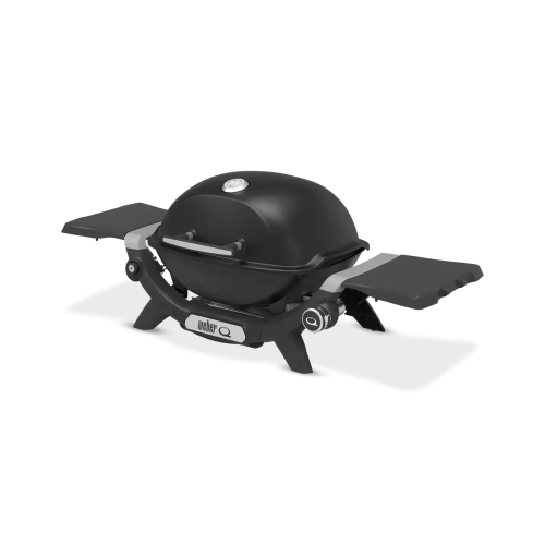 Портативный газовый гриль Weber Q1200N с боковыми столиками, черный 1501070
