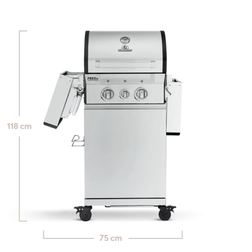 Газовый гриль Burnhard FRED Jr. 2B Deluxe Series 3 Cast 945945