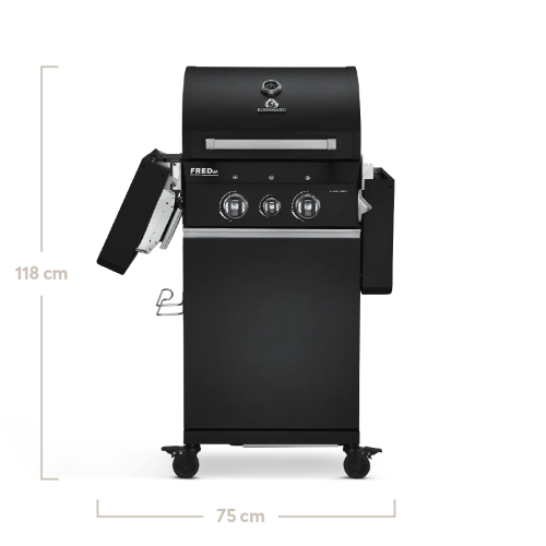 Газовый гриль Burnhard FRED Jr. 2B Deluxe Black Edition Series 3 Cast 945946