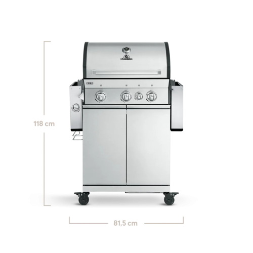 Газовый гриль Burnhard FRED 3B Deluxe Series 3 Stainless 946068