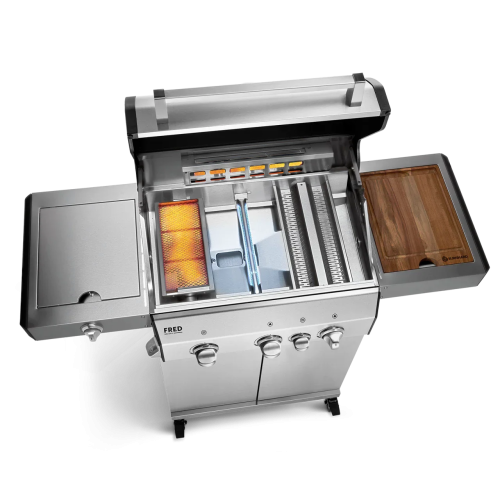 Газовый гриль Burnhard FRED 3B Deluxe Series 3 Stainless 946068