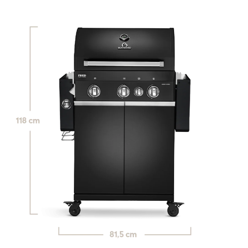 Газовый гриль Burnhard FRED 3B Deluxe  Black Edition Series 3 Stainless 946069