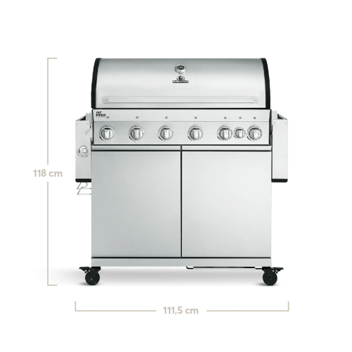 Газовый гриль Burnhard Fat FRED 6B Deluxe Series 3 Stainless 946073