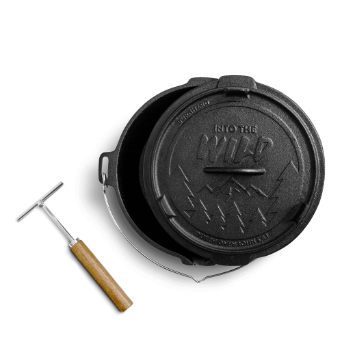 Чугунный казан Burnhard 946109 Dutch Oven 5,6 л с крышкой-планчей