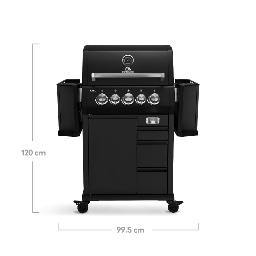 Газовый гриль Burnhard EARL 3B Black Edition Stainless 946624