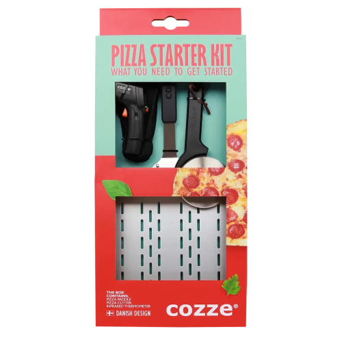 Стартовый набор для пиццы Cozze (лопатка для пиццы, нож для пиццы, инфракрасный термометр) 90380