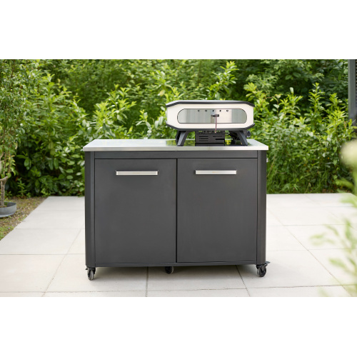 Многофункциональная газовая печь для пиццы Cozze Standart 43 см, с поворотным камнем, термометром и подсветкой 90426