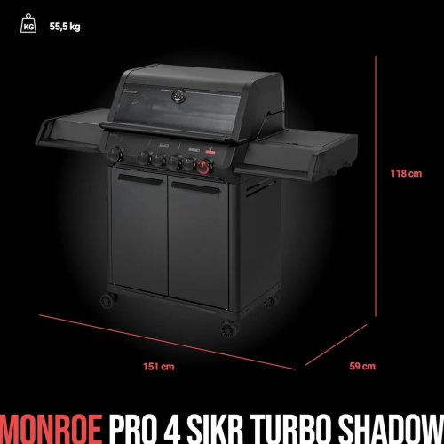 Газовый гриль Enders Monroe PRO 4 SIKR Turbo Shadow 836633K