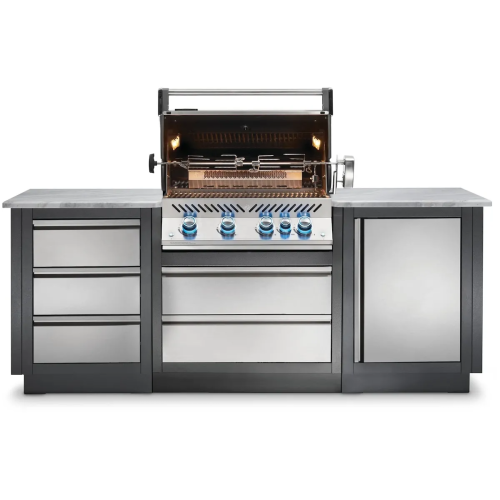 Встраиваемый газовый гриль Napoleon Prestige BIPRO 500 BIPRO500RBNSS-3-RC