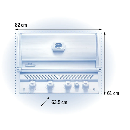 Встраиваемый газовый гриль Napoleon Prestige BIPRO 500 BIPRO500RBNSS-3-RC