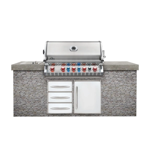 Встраиваемый газовый гриль Napoleon Prestige BIPRO 665 BIPRO665RBNSS-3-RC