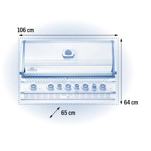 Встраиваемый газовый гриль Napoleon Prestige BIPRO 665 BIPRO665RBNSS-3-RC