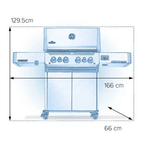 Газовый гриль Napoleon Prestige 500 Connected P500VXRSIBPSS-RC