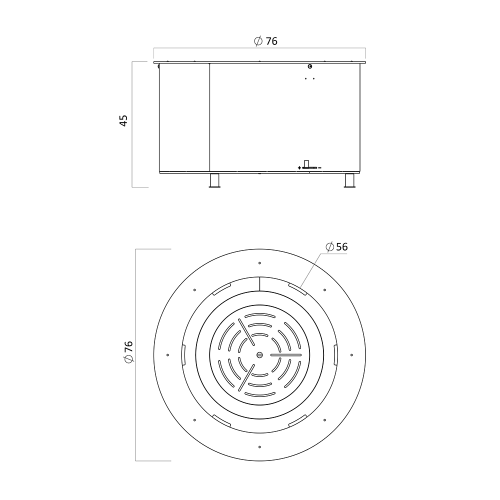 Кострова чаша-барбекю Watrag Steel