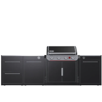 Уличная барбекю кухня (остров) для гриля Genesis ЕP-435w Weber BBQ Kitchen Gas 331