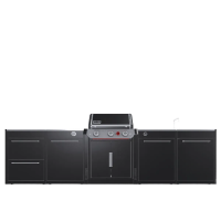 Уличная барбекю-кухня (остров) для гриля Weber Genesis EP-335W BBQ Kitchen Gas 331 и модулем мойки