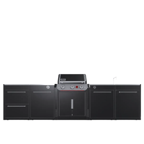 Уличная барбекю-кухня (остров) для гриля Weber Genesis EP-335W BBQ Kitchen Gas 331 и модулем мойки