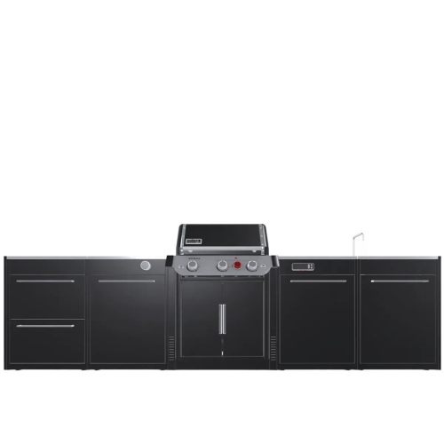 Уличная барбекю-кухня (остров) для гриля Weber Genesis EPX-335 BBQ Kitchen Gas 331 и модулем мойки