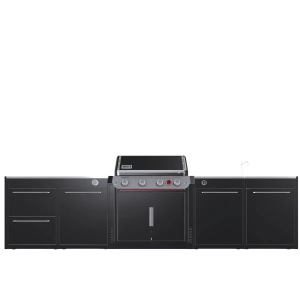 Уличная барбекю-кухня (остров) для гриля Weber Genesis EP-435W BBQ Kitchen Gas 331 и модулем мойки