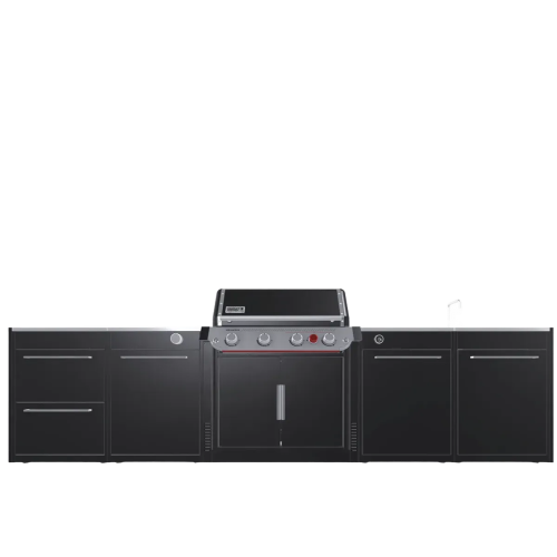Уличная барбекю-кухня (остров) для гриля Weber Genesis EP-435W BBQ Kitchen Gas 331 и модулем мойки