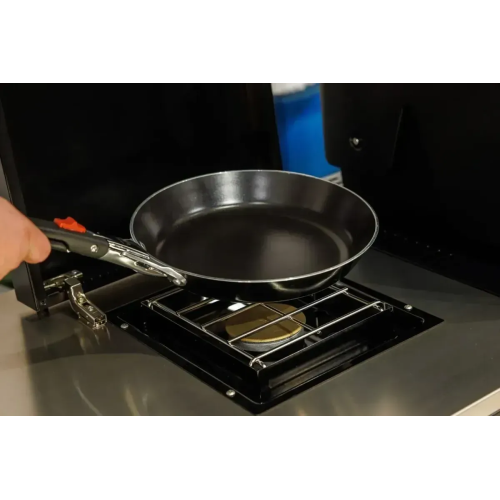 Кутовая уличная барбекю-кухня (остров) для гриля Genesis EPX-435 Weber BBQ Kitchen Gas 331 + модуль мойки и холодильник