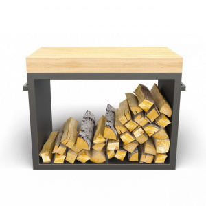 Дровница Ahos Wood, черный