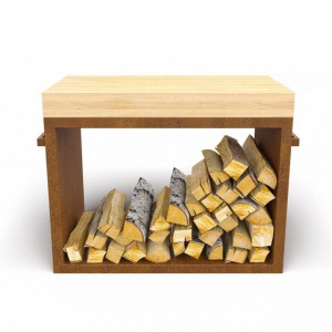 Дровница Ahos Wood, ржавый