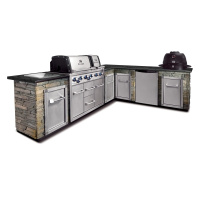 Угловая кухня Broil King с газовым и угольным грилем (без отделки и столешницы) MOD1