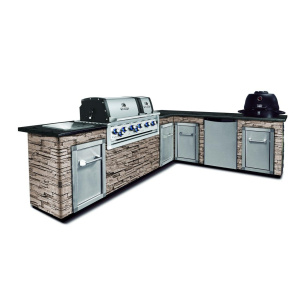 Модульна кухня Broil KIng з газовим грилем Imperial XLS та вугільним грилем Keg (без обробки та стільниць) MOD6